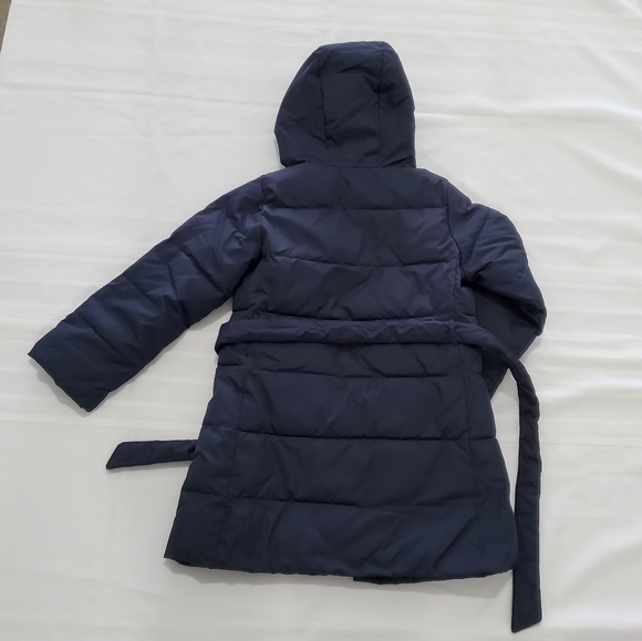 Crewcuts Girls Navy Puffer Coat - Picture 5 of 7